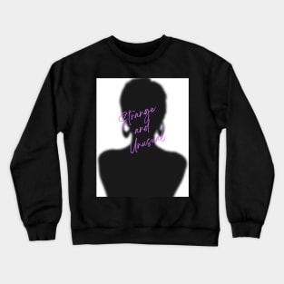 strange and unusual in purple Crewneck Sweatshirt